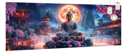 Malen Nach Zahlen Erwachsene Buddha, DIY Malen Nach Zahlen XXL Paint by Numbers für Anfänger, Bastelset Handgemalt Ölgemälde Kreativ Set Mit Pinseln und Acrylfarbe, Home Décor Blume 90 X 240cm Y1032 Malen Nach Zahlen Erwachsene Buddha, DIY Malen Nach Zahlen XXL Paint by Numbers für Anfänger, Bastelset Handgemalt Ölgemälde Kreativ Set Mit Pinseln und Acrylfarbe, Home Décor Blume 90 X 240cm Y1032 von Generic