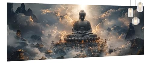 Malen Nach Zahlen Erwachsene Buddha, DIY Malen Nach Zahlen XXL Paint by Numbers für Anfänger, Bastelset Handgemalt Ölgemälde Kreativ Set Mit Pinseln und Acrylfarbe, Home Décor Wolke 90 X 240cm Y1052 Malen Nach Zahlen Erwachsene Buddha, DIY Malen Nach Zahlen XXL Paint by Numbers für Anfänger, Bastelset Handgemalt Ölgemälde Kreativ Set Mit Pinseln und Acrylfarbe, Home Décor Wolke 90 X 240cm Y1052 von Generic