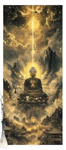 Malen Nach Zahlen Erwachsene Buddha, DIY Paint by Numbers für Anfänger, Bastelset Handgemalt Ölgemälde Kreativ Set Mit 3-Pinseln und Acrylfarbe, Geschenk Home Wand Décor Geheimnisvoll 60 X 120cm Y1241 Malen Nach Zahlen Erwachsene Buddha, DIY Paint by Numbers für Anfänger, Bastelset Handgemalt Ölgemälde Kreativ Set Mit 3-Pinseln und Acrylfarbe, Geschenk Home Wand Décor Geheimnisvoll 60 X 120cm Y1241 von Generic