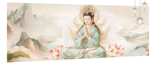 Malen Nach Zahlen Erwachsene Buddha, DIY Paint by Numbers für Anfänger und Kinder, Bastelset Handgemalt Ölgemälde Kreativ Set Mit 3-Pinseln und Acrylfarbe, Geschenk Home Décor Blume 60 X 120cm Y1031 Malen Nach Zahlen Erwachsene Buddha, DIY Paint by Numbers für Anfänger und Kinder, Bastelset Handgemalt Ölgemälde Kreativ Set Mit 3-Pinseln und Acrylfarbe, Geschenk Home Décor Blume 60 X 120cm Y1031 von Generic