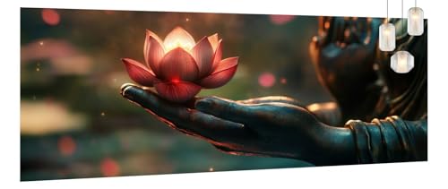 Malen Nach Zahlen Erwachsene Buddha, DIY Paint by Numbers für Anfänger und Kinder, Bastelset Handgemalt Ölgemälde Kreativ Set Mit 3-Pinseln und Acrylfarbe, Geschenk Home Décor Blume 90 X 240cm Y1035 Malen Nach Zahlen Erwachsene Buddha, DIY Paint by Numbers für Anfänger und Kinder, Bastelset Handgemalt Ölgemälde Kreativ Set Mit 3-Pinseln und Acrylfarbe, Geschenk Home Décor Blume 90 X 240cm Y1035 von Generic