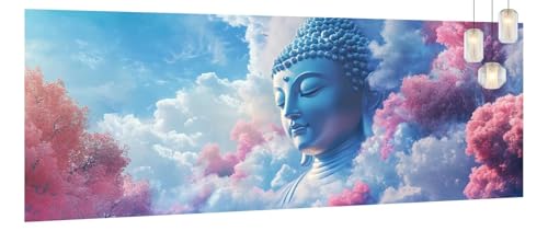 Malen Nach Zahlen Erwachsene Buddha, DIY Paint by Numbers für Anfänger und Kinder, Bastelset Handgemalt Ölgemälde Kreativ Set Mit 3-Pinseln und Acrylfarbe, Geschenk Home Décor Wolke 70 X 160cm Y1053 Malen Nach Zahlen Erwachsene Buddha, DIY Paint by Numbers für Anfänger und Kinder, Bastelset Handgemalt Ölgemälde Kreativ Set Mit 3-Pinseln und Acrylfarbe, Geschenk Home Décor Wolke 70 X 160cm Y1053 von Generic