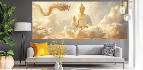 Malen Nach Zahlen Erwachsene Drachen, DIY Malen Nach Zahlen XXL Paint by Numbers für Anfänger, Bastelset Handgemalt Ölgemälde Kreativ Set Mit Pinseln und Acrylfarbe, Home Décor Buddha 30 X 70cm Y418 Malen Nach Zahlen Erwachsene Drachen, DIY Malen Nach Zahlen XXL Paint by Numbers für Anfänger, Bastelset Handgemalt Ölgemälde Kreativ Set Mit Pinseln und Acrylfarbe, Home Décor Buddha 30 X 70cm Y418 von Generic