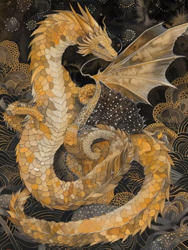 Malen Nach Zahlen Erwachsene Drachen, Malen Nach Zahlen Muster, Paint by Numbers Bastelset Erwachsene DIY Handgemalt Ölgemälde Leinwand Kits für Wanddeko, Geschenke für Frauen Anfänger 70x95cm V-8423 Malen Nach Zahlen Erwachsene Drachen, Malen Nach Zahlen Muster, Paint by Numbers Bastelset Erwachsene DIY Handgemalt Ölgemälde Leinwand Kits für Wanddeko, Geschenke für Frauen Anfänger 70x95cm V-8423 von Generic