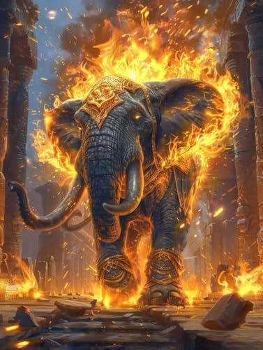 Malen Nach Zahlen Erwachsene Elefant Malen Nach Zahlen Flamme, Painting by Numbers, DIY Basteln Erwachsene Handgemalt Ölgemälde Set Mit Pinseln und Acrylfarbe für Zimmer Deko 100x135cm 4-4706 Malen Nach Zahlen Erwachsene Elefant Malen Nach Zahlen Flamme, Painting by Numbers, DIY Basteln Erwachsene Handgemalt Ölgemälde Set Mit Pinseln und Acrylfarbe für Zimmer Deko 100x135cm 4-4706 von Generic