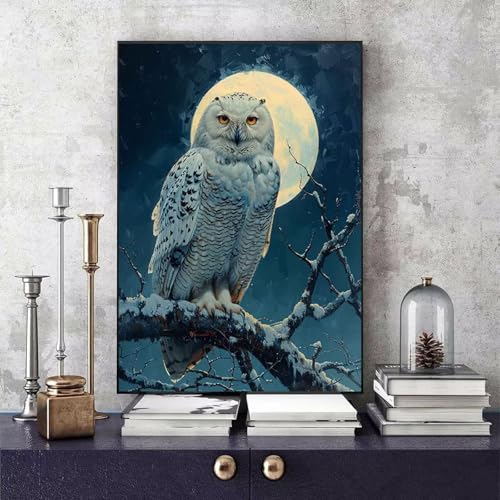 Malen Nach Zahlen Erwachsene Eule Malen Nach Zahlen Mond, DIY Set Erwachsene Paint by Numbers mit 3 Pinsel und Acrylfarben für Zimmer Deko Wohnzimmer, Geschenke für Frauen 30 X 40 CM -bby2506Z3 Malen Nach Zahlen Erwachsene Eule Malen Nach Zahlen Mond, DIY Set Erwachsene Paint by Numbers mit 3 Pinsel und Acrylfarben für Zimmer Deko Wohnzimmer, Geschenke für Frauen 30 X 40 CM -bby2506Z3 von Generic