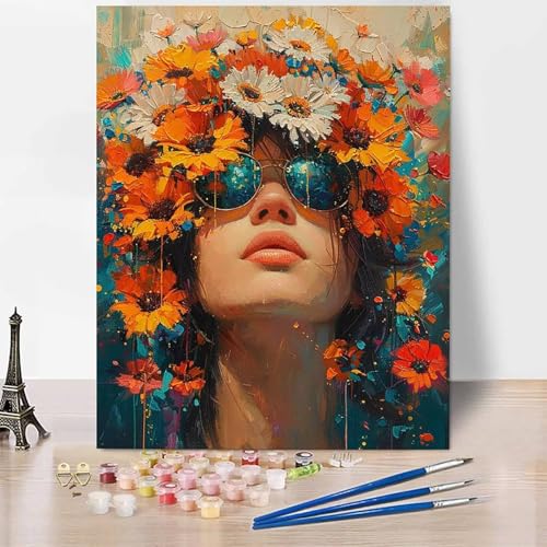 Malen Nach Zahlen Erwachsene Figur Malen Nach Zahlen Frau, DIY Set Erwachsene Anfänger Mit 3 - Pinseln und Acrylfarbe, Handgemalt Ölgemälde für Frauen, Deko Wohnzimmer 60 x 80 cm Ohne Rahmen -XY88U Malen Nach Zahlen Erwachsene Figur Malen Nach Zahlen Frau, DIY Set Erwachsene Anfänger Mit 3 - Pinseln und Acrylfarbe, Handgemalt Ölgemälde für Frauen, Deko Wohnzimmer 60 x 80 cm Ohne Rahmen -XY88U von Generic