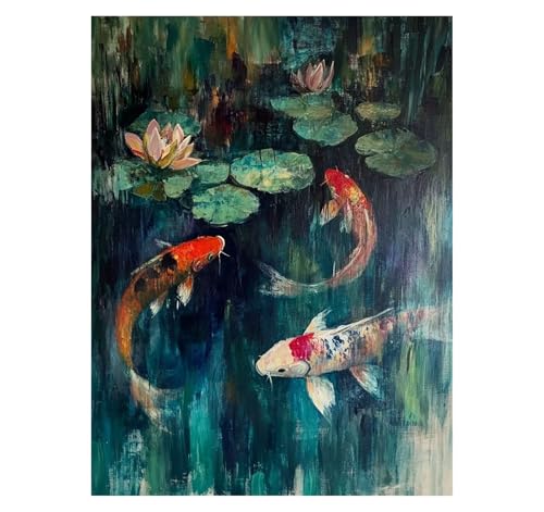 Malen Nach Zahlen Erwachsene Fisch DIY Set Erwachsene mit Leinwand zum Bemalen Blume 80x60 cm 36 Farben Acrylfarben Set Pinsel, Malen Nach Zahlen Kinder für Zimmer Deko Geschenke für Frauen YH2-1141 Malen Nach Zahlen Erwachsene Fisch DIY Set Erwachsene mit Leinwand zum Bemalen Blume 80x60 cm 36 Farben Acrylfarben Set Pinsel, Malen Nach Zahlen Kinder für Zimmer Deko Geschenke für Frauen YH2-1141 von Generic