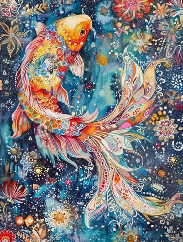 Malen Nach Zahlen Erwachsene Fisch Malen Nach Zahlen Blume, Painting by Numbers, DIY Basteln Erwachsene Handgemalt Ölgemälde Set Mit Pinseln und Acrylfarbe für Zimmer Deko Geschenke 30x40cm L-7152 Malen Nach Zahlen Erwachsene Fisch Malen Nach Zahlen Blume, Painting by Numbers, DIY Basteln Erwachsene Handgemalt Ölgemälde Set Mit Pinseln und Acrylfarbe für Zimmer Deko Geschenke 30x40cm L-7152 von Generic