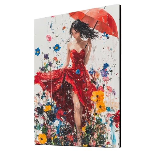 Malen Nach Zahlen Erwachsene Frau DIY Set Erwachsene mit Leinwand zum Bemalen Regenschirm 70x95cm 36 Farben Acrylfarben Set und Pinsel, Malen Nach Zahlen Kinder für Deko Wohnzimmer Geschenke 2YH-3407 Malen Nach Zahlen Erwachsene Frau DIY Set Erwachsene mit Leinwand zum Bemalen Regenschirm 70x95cm 36 Farben Acrylfarben Set und Pinsel, Malen Nach Zahlen Kinder für Deko Wohnzimmer Geschenke 2YH-3407 von Generic