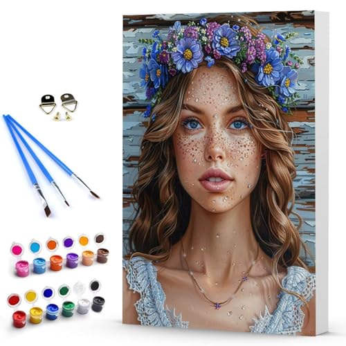 Malen Nach Zahlen Erwachsene Frau Malen Nach Zahlen Bastelset Erwachsene, DIY Blume Mit Pinseln und Acrylfarben Handgemalt Ölgemälde Leinwand Set, Home Deko Geschenk 50x65 cm Ohne Rahmen -TL25037Q Malen Nach Zahlen Erwachsene Frau Malen Nach Zahlen Bastelset Erwachsene, DIY Blume Mit Pinseln und Acrylfarben Handgemalt Ölgemälde Leinwand Set, Home Deko Geschenk 50x65 cm Ohne Rahmen -TL25037Q von Generic