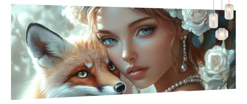 Malen Nach Zahlen Erwachsene Fuchs, DIY Paint by Numbers für Anfänger und Kinder, Bastelset Handgemalt Ölgemälde Kreativ Set Mit 3-Pinseln und Acrylfarbe, Geschenk Home Décor Schönheit 30 X 70cm Y1147 Malen Nach Zahlen Erwachsene Fuchs, DIY Paint by Numbers für Anfänger und Kinder, Bastelset Handgemalt Ölgemälde Kreativ Set Mit 3-Pinseln und Acrylfarbe, Geschenk Home Décor Schönheit 30 X 70cm Y1147 von Generic