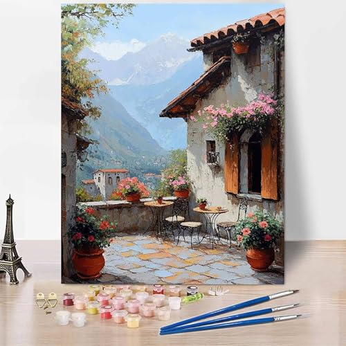Malen Nach Zahlen Erwachsene Garten Malen Nach Zahlen Topfpflanzen, DIY Set Erwachsene Mit 3 - Pinseln und Acrylfarbe, Handgemalt Ölgemälde für Frauen, Deko Wohnzimmer 20×30cm Ohne Rahmen -XY92F Malen Nach Zahlen Erwachsene Garten Malen Nach Zahlen Topfpflanzen, DIY Set Erwachsene Mit 3 - Pinseln und Acrylfarbe, Handgemalt Ölgemälde für Frauen, Deko Wohnzimmer 20×30cm Ohne Rahmen -XY92F von Generic