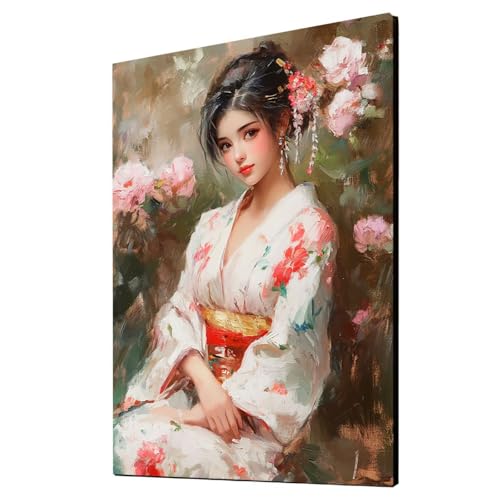 Malen Nach Zahlen Erwachsene Geisha DIY Set Erwachsene mit Leinwand zum Bemalen Frau 135 x 100 CM 36 Farben Acrylfarben Set und Pinsel, Malen Nach Zahlen Kinder für Deko Wohnzimmer Geschenke 2YH-4790 Malen Nach Zahlen Erwachsene Geisha DIY Set Erwachsene mit Leinwand zum Bemalen Frau 135 x 100 CM 36 Farben Acrylfarben Set und Pinsel, Malen Nach Zahlen Kinder für Deko Wohnzimmer Geschenke 2YH-4790 von Generic