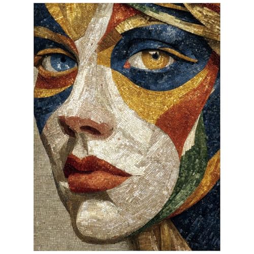 Malen Nach Zahlen Erwachsene Gesicht Malen Nach Zahlen Kinder, DIY Set Erwachsene mit Pinselset Acrylfarben Set Leinwand zum Bemalen 100x135CM, Abstrakt Paint by Numbers Deko wohnzimmer 8YH-1127 von Generic