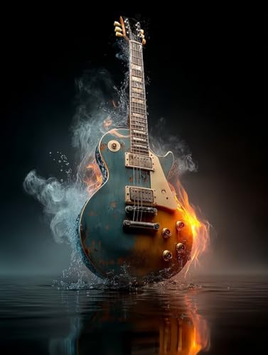 Malen Nach Zahlen Erwachsene Gitarre, Malen Nach Zahlen Musik, DIY Basteln Erwachsene Leinwand Kits, DIY Paint by Numbers Adult Kits Mit Pinseln und Acrylfarbe, Geschenk für Wanddeko, 40x50cm L-6996 Malen Nach Zahlen Erwachsene Gitarre, Malen Nach Zahlen Musik, DIY Basteln Erwachsene Leinwand Kits, DIY Paint by Numbers Adult Kits Mit Pinseln und Acrylfarbe, Geschenk für Wanddeko, 40x50cm L-6996 von Generic
