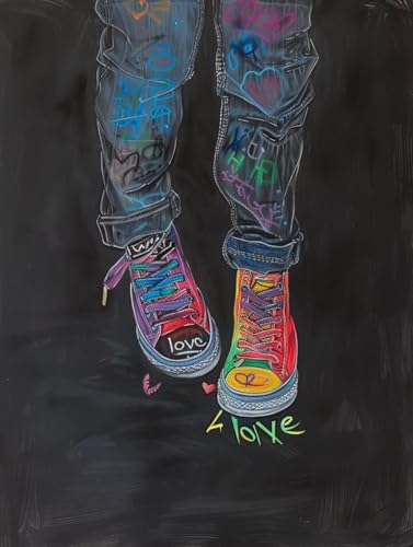 Malen Nach Zahlen Erwachsene Graffiti, Malen Nach Zahlen Kunst, Paint by Numbers Bastelset Erwachsene DIY Handgemalt Ölgemälde Leinwand Kits für Wanddeko, Geschenke für Frauen Anfänger 50x65cm 8-2489 Malen Nach Zahlen Erwachsene Graffiti, Malen Nach Zahlen Kunst, Paint by Numbers Bastelset Erwachsene DIY Handgemalt Ölgemälde Leinwand Kits für Wanddeko, Geschenke für Frauen Anfänger 50x65cm 8-2489 von Generic