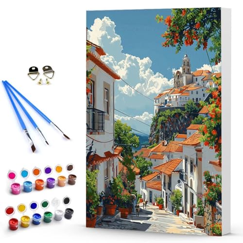 Malen Nach Zahlen Erwachsene Haus Malen Nach Zahlen Bastelset Erwachsene, DIY Blume Mit Pinseln und Acrylfarben Handgemalt Ölgemälde Leinwand Set, Home Deko Geschenk 60 x 80 CM Ohne Rahmen -TL250372 Malen Nach Zahlen Erwachsene Haus Malen Nach Zahlen Bastelset Erwachsene, DIY Blume Mit Pinseln und Acrylfarben Handgemalt Ölgemälde Leinwand Set, Home Deko Geschenk 60 x 80 CM Ohne Rahmen -TL250372 von Generic