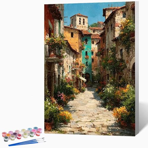 Malen Nach Zahlen Erwachsene Haus Malen Nach Zahlen Landschaft, Bastelset Erwachsene Mit 3-Pinseln Und Acrylfarbe, DIY Handgemalt öLgemäLde Kit FüR Geschenke, Deko 100 x 135 cm Ohne Rahmen -LKF0718B5 Malen Nach Zahlen Erwachsene Haus Malen Nach Zahlen Landschaft, Bastelset Erwachsene Mit 3-Pinseln Und Acrylfarbe, DIY Handgemalt öLgemäLde Kit FüR Geschenke, Deko 100 x 135 cm Ohne Rahmen -LKF0718B5 von Generic
