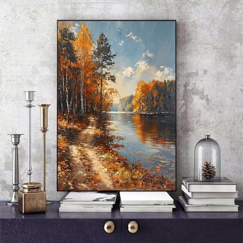 Malen Nach Zahlen Erwachsene Herbst Malen Nach Zahlen Wald, DIY Set Erwachsene Paint by Numbers mit 3 Pinsel und Acrylfarben für Zimmer Deko Wohnzimmer, Geschenke für Frauen 70 X 95 CM -bby250690 Malen Nach Zahlen Erwachsene Herbst Malen Nach Zahlen Wald, DIY Set Erwachsene Paint by Numbers mit 3 Pinsel und Acrylfarben für Zimmer Deko Wohnzimmer, Geschenke für Frauen 70 X 95 CM -bby250690 von Generic