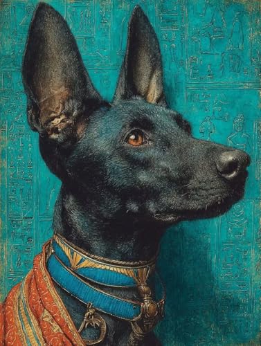 Malen Nach Zahlen Erwachsene Hund, DIY Malen Nach Zahlen Kits Tier, DIY Basteln Erwachsene Paint by Numbers Kits Mit Pinseln und Acrylfarbe, für Zimmer Deko, Geschenke für Frauen, 50x70cm B-7752 von Generic