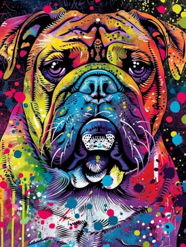 Malen Nach Zahlen Erwachsene Hund, Malen Nach Zahlen Graffiti, Paint by Numbers Bastelset Erwachsene DIY Handgemalt Ölgemälde Leinwand Kits für Wanddeko, Geschenke für Frauen Anfänger 90x120cm U-5825 Malen Nach Zahlen Erwachsene Hund, Malen Nach Zahlen Graffiti, Paint by Numbers Bastelset Erwachsene DIY Handgemalt Ölgemälde Leinwand Kits für Wanddeko, Geschenke für Frauen Anfänger 90x120cm U-5825 von Generic