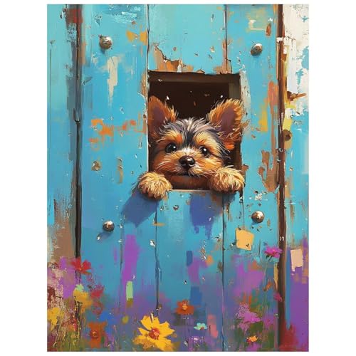 Malen Nach Zahlen Erwachsene Hund Malen Nach Zahlen Kinder, DIY Set Erwachsene mit Pinselset Acrylfarben Set Leinwand zum Bemalen 80 x 60 cm, Tier Paint by Numbers Deko wohnzimmer Geschenke 8YH-1895 Malen Nach Zahlen Erwachsene Hund Malen Nach Zahlen Kinder, DIY Set Erwachsene mit Pinselset Acrylfarben Set Leinwand zum Bemalen 80 x 60 cm, Tier Paint by Numbers Deko wohnzimmer Geschenke 8YH-1895 von Generic