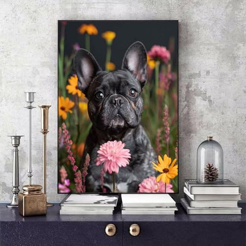 Malen Nach Zahlen Erwachsene Hund Malen Nach Zahlen Tier, DIY Set Erwachsene Paint by Numbers mit 3 Pinsel und Acrylfarben für Zimmer Deko Wohnzimmer, Geschenke für Frauen 100 X 135 CM -bby250630 von Generic