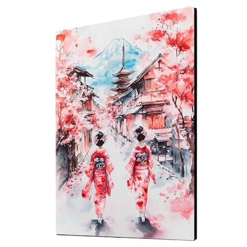 Malen Nach Zahlen Erwachsene Japan DIY Set Erwachsene mit Leinwand zum Bemalen Geisha 90x120 cm 36 Farben Acrylfarben Set und Pinsel, Malen Nach Zahlen Kinder für Deko Wohnzimmer Geschenke 2YH-4589 Malen Nach Zahlen Erwachsene Japan DIY Set Erwachsene mit Leinwand zum Bemalen Geisha 90x120 cm 36 Farben Acrylfarben Set und Pinsel, Malen Nach Zahlen Kinder für Deko Wohnzimmer Geschenke 2YH-4589 von Generic