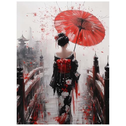 Malen Nach Zahlen Erwachsene Japanische Geisha Malen Nach Zahlen Kinder, DIY Set Erwachsene mit Pinselset Acrylfarben Set Leinwand zum Bemalen 40 x 30cm, Frau Paint by Numbers Deko wohnzimmer 8YH-3978 Malen Nach Zahlen Erwachsene Japanische Geisha Malen Nach Zahlen Kinder, DIY Set Erwachsene mit Pinselset Acrylfarben Set Leinwand zum Bemalen 40 x 30cm, Frau Paint by Numbers Deko wohnzimmer 8YH-3978 von Generic