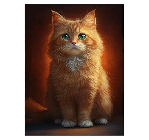 Malen Nach Zahlen Erwachsene Katze DIY Set Erwachsene mit Leinwand zum Bemalen Tier 100x135 cm 36 Farben Acrylfarben Set Pinsel, Malen Nach Zahlen Kinder für Zimmer Deko Geschenke für Frauen YH2-2260 Malen Nach Zahlen Erwachsene Katze DIY Set Erwachsene mit Leinwand zum Bemalen Tier 100x135 cm 36 Farben Acrylfarben Set Pinsel, Malen Nach Zahlen Kinder für Zimmer Deko Geschenke für Frauen YH2-2260 von Generic