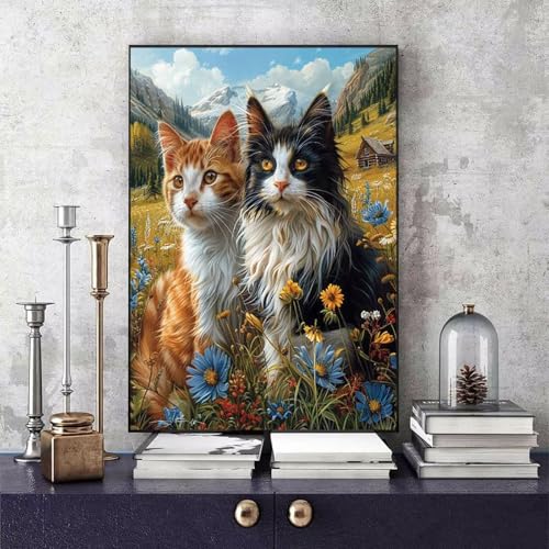 Malen Nach Zahlen Erwachsene Katze Malen Nach Zahlen Chrysantheme, DIY Set Erwachsene Paint by Numbers mit 3 Pinsel und Acrylfarben für Zimmer Deko Wohnzimmer, Geschenke 60 X 80 CM -bby25065L52O Malen Nach Zahlen Erwachsene Katze Malen Nach Zahlen Chrysantheme, DIY Set Erwachsene Paint by Numbers mit 3 Pinsel und Acrylfarben für Zimmer Deko Wohnzimmer, Geschenke 60 X 80 CM -bby25065L52O von Generic