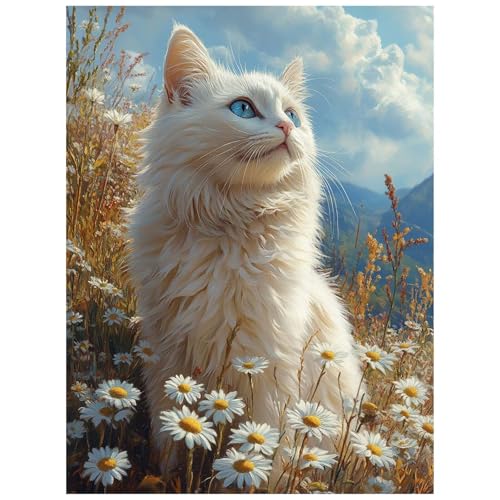 Malen Nach Zahlen Erwachsene Katze Malen Nach Zahlen Kinder, DIY Set Erwachsene mit Pinselset Acrylfarben Set Leinwand zum Bemalen 40 x 30cm, Blume Paint by Numbers Deko wohnzimmer Geschenke 8YH-1976 Malen Nach Zahlen Erwachsene Katze Malen Nach Zahlen Kinder, DIY Set Erwachsene mit Pinselset Acrylfarben Set Leinwand zum Bemalen 40 x 30cm, Blume Paint by Numbers Deko wohnzimmer Geschenke 8YH-1976 von Generic