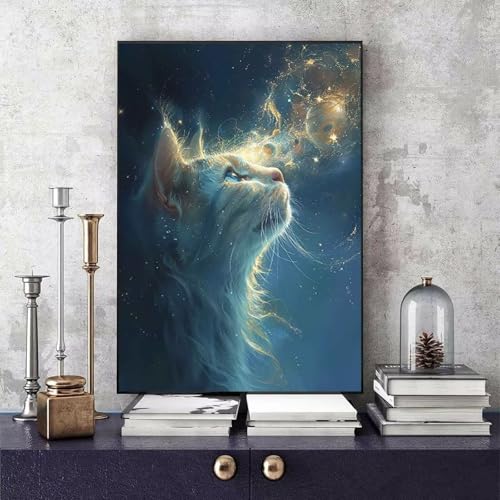 Malen Nach Zahlen Erwachsene Katze Malen Nach Zahlen Tier, DIY Set Erwachsene Paint by Numbers mit 3 Pinsel und Acrylfarben für Zimmer Deko Wohnzimmer, Geschenke für Frauen 100 X 135 CM -bby2506P7 Malen Nach Zahlen Erwachsene Katze Malen Nach Zahlen Tier, DIY Set Erwachsene Paint by Numbers mit 3 Pinsel und Acrylfarben für Zimmer Deko Wohnzimmer, Geschenke für Frauen 100 X 135 CM -bby2506P7 von Generic
