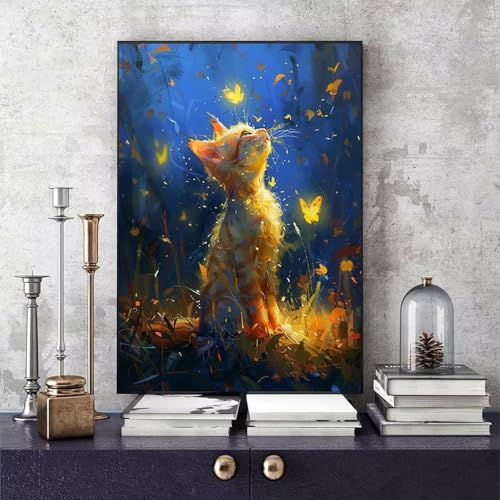Malen Nach Zahlen Erwachsene Katze Malen Nach Zahlen Tier, DIY Set Erwachsene Paint by Numbers mit 3 Pinsel und Acrylfarben für Zimmer Deko Wohnzimmer, Geschenke für Frauen 40 x 50 cm -bby2506J4 Malen Nach Zahlen Erwachsene Katze Malen Nach Zahlen Tier, DIY Set Erwachsene Paint by Numbers mit 3 Pinsel und Acrylfarben für Zimmer Deko Wohnzimmer, Geschenke für Frauen 40 x 50 cm -bby2506J4 von Generic
