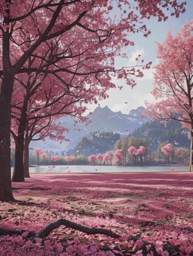 Malen Nach Zahlen Erwachsene KirschblüTen, Malen Nach Zahlen Landschaft, Paint by Numbers Bastelset Erwachsene DIY Handgemalt Ölgemälde Leinwand Kits für Wanddeko, Geschenke 100x130cm H-7188 Malen Nach Zahlen Erwachsene KirschblüTen, Malen Nach Zahlen Landschaft, Paint by Numbers Bastelset Erwachsene DIY Handgemalt Ölgemälde Leinwand Kits für Wanddeko, Geschenke 100x130cm H-7188 von Generic