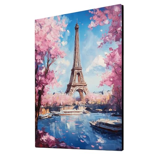 Malen Nach Zahlen Erwachsene Kirschblüten DIY Set Erwachsene mit Leinwand zum Bemalen Eiffelturm 100 x 135 cm 36 Farben Acrylfarben Set und Pinsel, Malen Nach Zahlen Kinder für Deko Wohnzimmer 2YH2130 Malen Nach Zahlen Erwachsene Kirschblüten DIY Set Erwachsene mit Leinwand zum Bemalen Eiffelturm 100 x 135 cm 36 Farben Acrylfarben Set und Pinsel, Malen Nach Zahlen Kinder für Deko Wohnzimmer 2YH2130 von Generic
