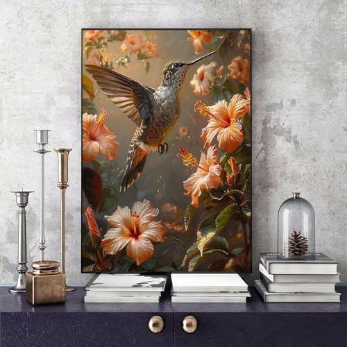 Malen Nach Zahlen Erwachsene Kolibri Malen Nach Zahlen Blume, DIY Set Erwachsene Paint by Numbers mit 3 Pinsel und Acrylfarben für Zimmer Deko Wohnzimmer, Geschenke für Frauen 50 X 65 CM -bby2506IS Malen Nach Zahlen Erwachsene Kolibri Malen Nach Zahlen Blume, DIY Set Erwachsene Paint by Numbers mit 3 Pinsel und Acrylfarben für Zimmer Deko Wohnzimmer, Geschenke für Frauen 50 X 65 CM -bby2506IS von Generic