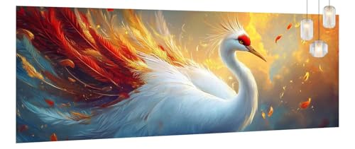 Malen Nach Zahlen Erwachsene Kranich, DIY Malen Nach Zahlen XXL Paint by Numbers für Anfänger, Bastelset Handgemalt Ölgemälde Kreativ Set Mit Pinseln und Acrylfarbe, Home Décor Tier 90 X 240cm Y1136 Malen Nach Zahlen Erwachsene Kranich, DIY Malen Nach Zahlen XXL Paint by Numbers für Anfänger, Bastelset Handgemalt Ölgemälde Kreativ Set Mit Pinseln und Acrylfarbe, Home Décor Tier 90 X 240cm Y1136 von Generic