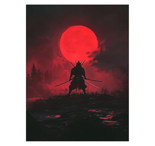 Malen Nach Zahlen Erwachsene Krieger DIY Set Erwachsene mit Leinwand zum Bemalen Katana 70x50cm 36 Farben Acrylfarben Set Pinsel, Malen Nach Zahlen Kinder für Zimmer Deko Geschenke für Frauen YH2-3822 Malen Nach Zahlen Erwachsene Krieger DIY Set Erwachsene mit Leinwand zum Bemalen Katana 70x50cm 36 Farben Acrylfarben Set Pinsel, Malen Nach Zahlen Kinder für Zimmer Deko Geschenke für Frauen YH2-3822 von Generic
