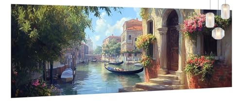 Malen Nach Zahlen Erwachsene Landschaft, DIY Malen Nach Zahlen XXL Paint by Numbers für Anfänger, Bastelset Handgemalt Ölgemälde Kreativ Set Mit Pinseln und Acrylfarbe, Home Décor Stadt 40 X 90cm Y868 Malen Nach Zahlen Erwachsene Landschaft, DIY Malen Nach Zahlen XXL Paint by Numbers für Anfänger, Bastelset Handgemalt Ölgemälde Kreativ Set Mit Pinseln und Acrylfarbe, Home Décor Stadt 40 X 90cm Y868 von Generic