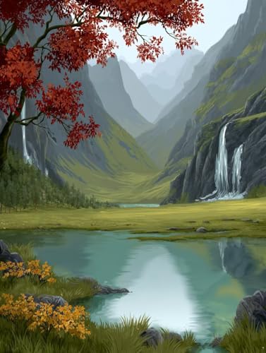 Malen Nach Zahlen Erwachsene Landschaft, Malen Nach Zahlen Baum, DIY Basteln Erwachsene Leinwand Kits, DIY Paint by Numbers Adult Kits Mit Pinseln und Acrylfarbe, Geschenk für Wanddeko, 60x90cm 8-6474 Malen Nach Zahlen Erwachsene Landschaft, Malen Nach Zahlen Baum, DIY Basteln Erwachsene Leinwand Kits, DIY Paint by Numbers Adult Kits Mit Pinseln und Acrylfarbe, Geschenk für Wanddeko, 60x90cm 8-6474 von Generic