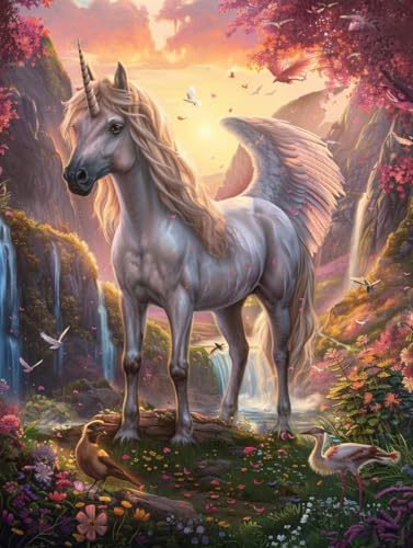 Malen Nach Zahlen Erwachsene Landschaft, Malen Nach Zahlen Horse, Paint by Numbers Bastelset Erwachsene DIY Handgemalt Ölgemälde Leinwand Kits für Wanddeko, Geschenke für Frauen 70x95cm 6-4437 Malen Nach Zahlen Erwachsene Landschaft, Malen Nach Zahlen Horse, Paint by Numbers Bastelset Erwachsene DIY Handgemalt Ölgemälde Leinwand Kits für Wanddeko, Geschenke für Frauen 70x95cm 6-4437 von Generic