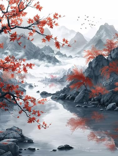 Malen Nach Zahlen Erwachsene Landschaft, Malen Nach Zahlen Landschaft, Paint by Numbers Bastelset Erwachsene DIY Handgemalt Ölgemälde Leinwand Kits für Wanddeko, Geschenke für Frauen 60x70cm J-3541 Malen Nach Zahlen Erwachsene Landschaft, Malen Nach Zahlen Landschaft, Paint by Numbers Bastelset Erwachsene DIY Handgemalt Ölgemälde Leinwand Kits für Wanddeko, Geschenke für Frauen 60x70cm J-3541 von Generic