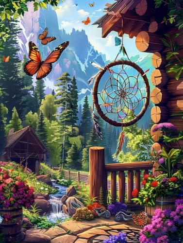 Malen Nach Zahlen Erwachsene Landschaft, Malen Nach Zahlen Schmetterling, Paint by Numbers Bastelset Erwachsene DIY Handgemalt Ölgemälde Leinwand Kits für Wanddeko, Geschenke 90x120cm A-8792 Malen Nach Zahlen Erwachsene Landschaft, Malen Nach Zahlen Schmetterling, Paint by Numbers Bastelset Erwachsene DIY Handgemalt Ölgemälde Leinwand Kits für Wanddeko, Geschenke 90x120cm A-8792 von Generic