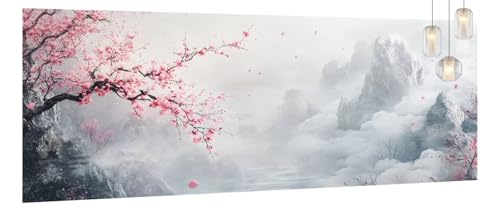 Malen Nach Zahlen Erwachsene Landschaft,DIY Paint by Numbers für Anfänger und Kinder,Bastelset Handgemalt Ölgemälde Kreativ Set Mit 3-Pinseln und Acrylfarbe,Geschenk Home Décor Blumen 60 X 120cm Y895 von Generic