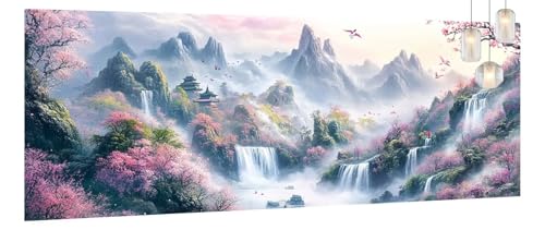 Malen Nach Zahlen Erwachsene Landschaft,DIY Paint by Numbers für Anfänger und Kinder,Bastelset Handgemalt Ölgemälde Kreativ Set Mit 3-Pinseln und Acrylfarbe,Geschenk Home Décor Blumen 60 X 120cm Y897 Malen Nach Zahlen Erwachsene Landschaft,DIY Paint by Numbers für Anfänger und Kinder,Bastelset Handgemalt Ölgemälde Kreativ Set Mit 3-Pinseln und Acrylfarbe,Geschenk Home Décor Blumen 60 X 120cm Y897 von Generic