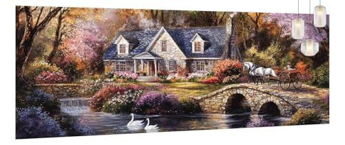 Malen Nach Zahlen Erwachsene Landschaft,DIY Paint by Numbers für Anfänger und Kinder,Bastelset Handgemalt Ölgemälde Kreativ Set Mit 3-Pinseln und Acrylfarbe,Geschenk Home Décor Brücke 80 X 200cm Y959 Malen Nach Zahlen Erwachsene Landschaft,DIY Paint by Numbers für Anfänger und Kinder,Bastelset Handgemalt Ölgemälde Kreativ Set Mit 3-Pinseln und Acrylfarbe,Geschenk Home Décor Brücke 80 X 200cm Y959 von Generic