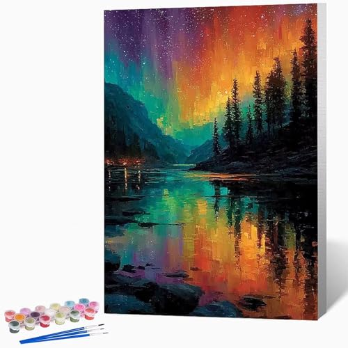 Malen Nach Zahlen Erwachsene Landschaft Malen Nach Zahlen Abstrakt, Bastelset Erwachsene Mit 3-Pinseln Und Acrylfarbe, DIY Handgemalt öLgemäLde Kit FüR Geschenke, Deko 50×65cm Ohne Rahmen -LKF0763I Malen Nach Zahlen Erwachsene Landschaft Malen Nach Zahlen Abstrakt, Bastelset Erwachsene Mit 3-Pinseln Und Acrylfarbe, DIY Handgemalt öLgemäLde Kit FüR Geschenke, Deko 50×65cm Ohne Rahmen -LKF0763I von Generic