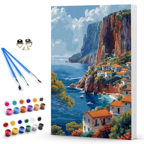 Malen Nach Zahlen Erwachsene Landschaft Malen Nach Zahlen Bastelset Erwachsene, DIY Landschaft Mit Pinseln und Acrylfarben Handgemalt Ölgemälde Leinwand Set, Home Deko 40 x 60 CM Ohne Rahmen -TL25033R Malen Nach Zahlen Erwachsene Landschaft Malen Nach Zahlen Bastelset Erwachsene, DIY Landschaft Mit Pinseln und Acrylfarben Handgemalt Ölgemälde Leinwand Set, Home Deko 40 x 60 CM Ohne Rahmen -TL25033R von Generic